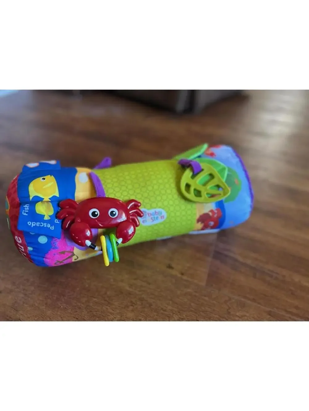 Baby Einstein Soft Activity Toy with Crab Teether and Colorful Rings